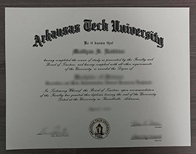 Arkansas Tech University diploma