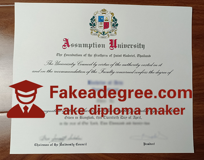 Assumption University diploma Assumption University diploma