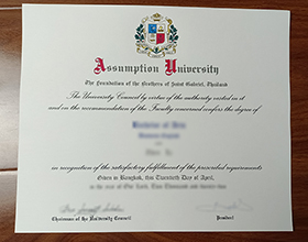 Assumption University diploma