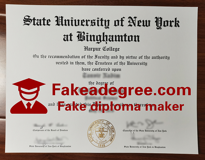 Binghamton University diploma Binghamton University diploma