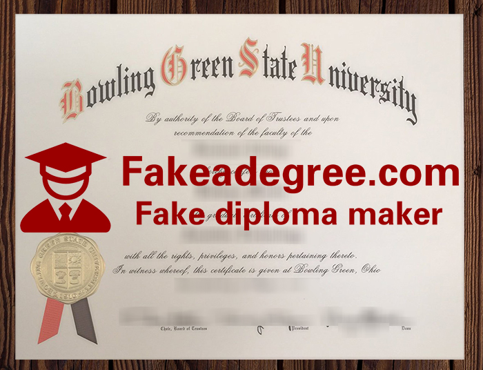Bowling Green State University diploma