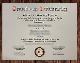 Brandman University diploma