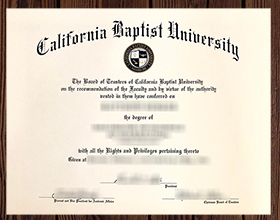 California Baptist University diploma