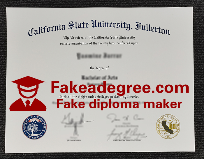 California State University, Fullerton diploma, CSUF degree California State University, Fullerton diploma, CSUF degree