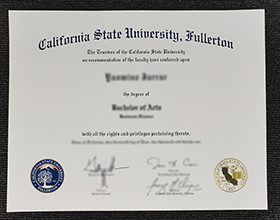 California State University, Fullerton diploma, CSUF degree