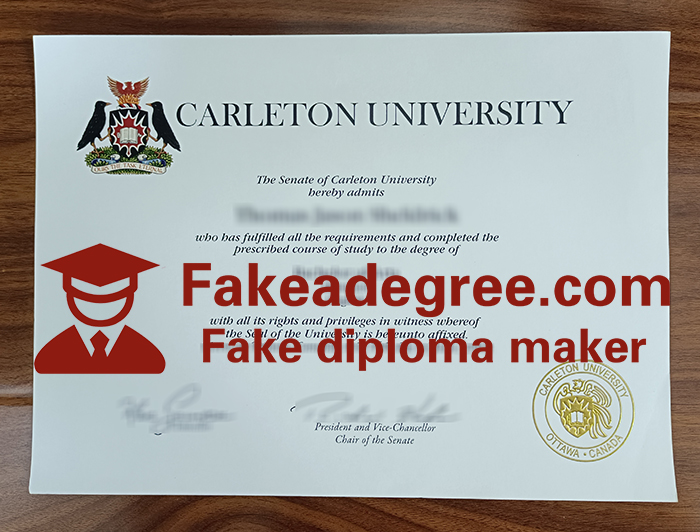 Carleton University diploma
