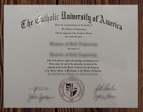 Catholic University of America diploma