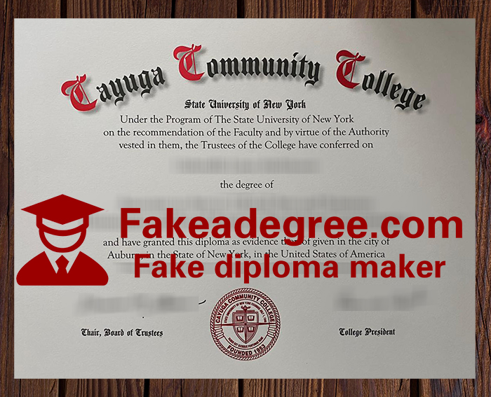Cayuga Community College diploma Cayuga Community College diploma