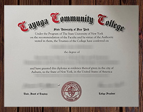 Cayuga Community College diploma