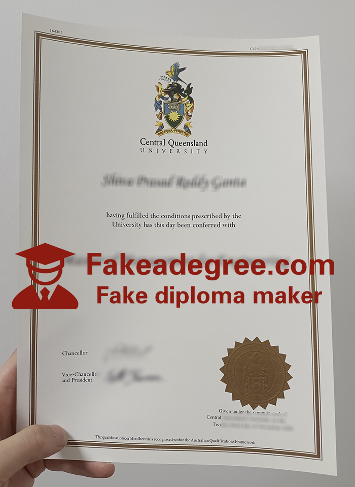 Central Queensland University diploma