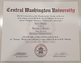 Central Washington University diploma