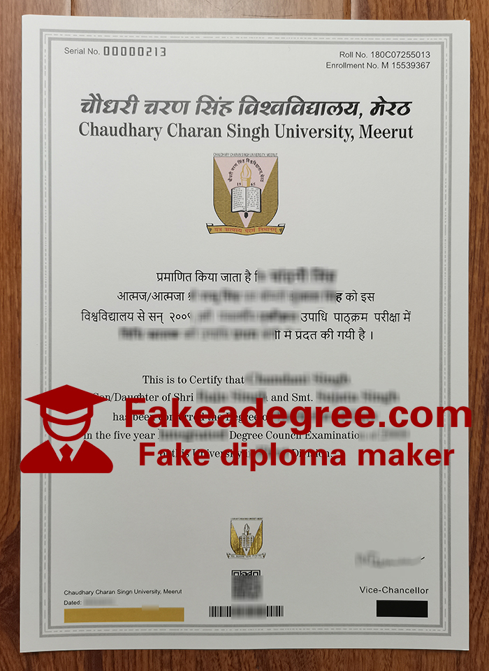 Chaudhary Charan Singh University diploma Chaudhary Charan Singh University diploma