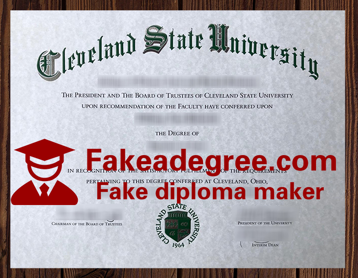 Cleveland State University diploma Cleveland State University diploma