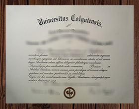 Colgate University diploma