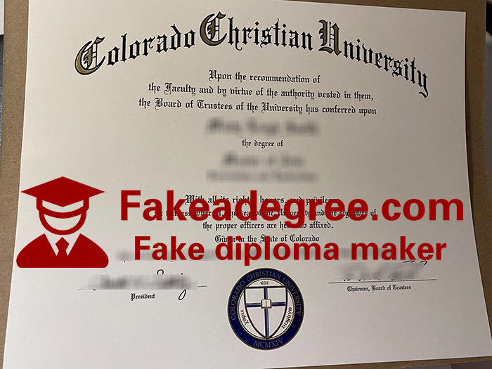 Colorado Christian University diploma Colorado Christian University diploma