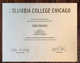 Columbia College Chicago diploma