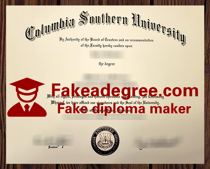 Columbia Southern University diploma Columbia Southern University diploma