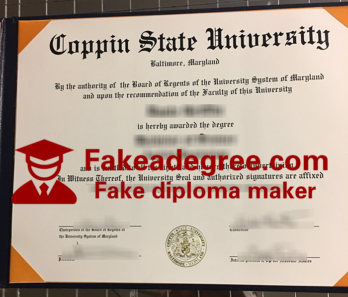 Coppin State University diploma Coppin State University diploma