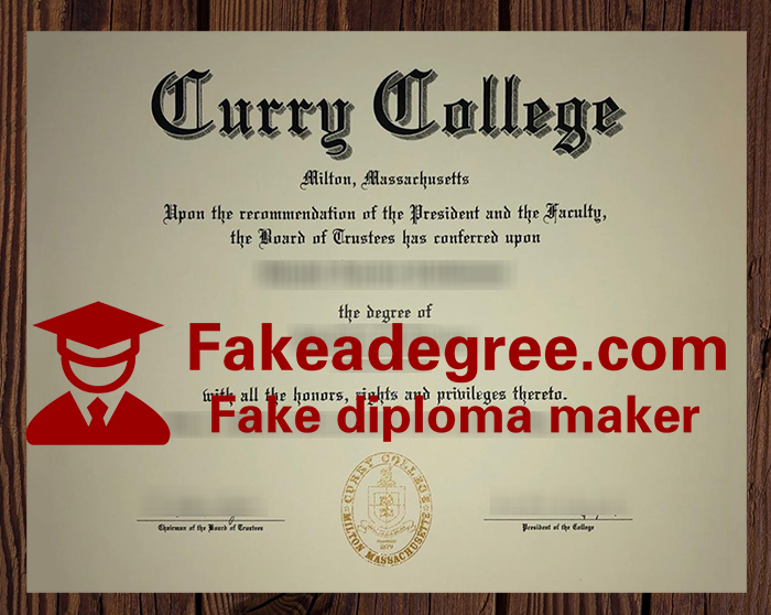 Curry College diploma Curry College diploma