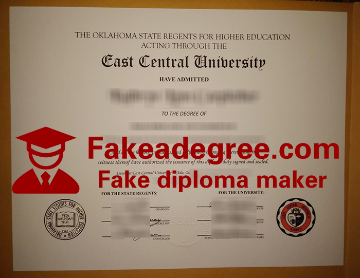 East Central University diploma East Central University diploma