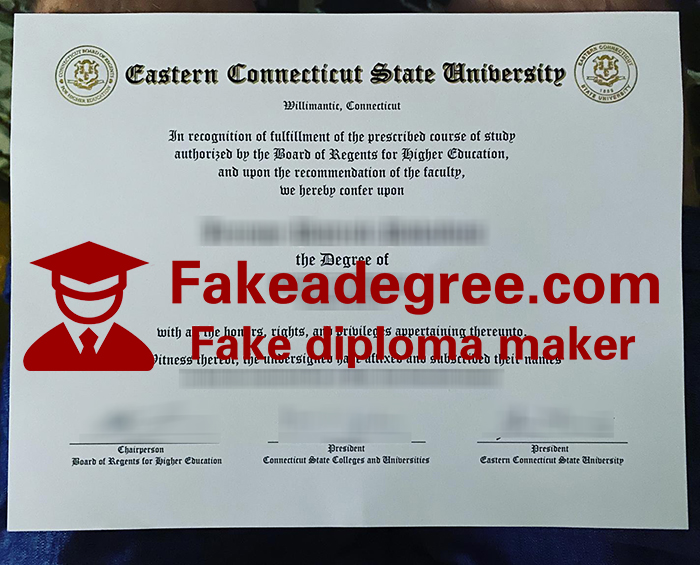 Eastern Connecticut State University diploma Eastern Connecticut State University diploma
