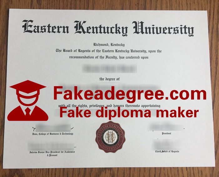 Eastern Kentucky University diploma Eastern Kentucky University diploma