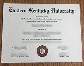 Eastern Kentucky University diploma