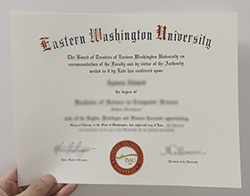 Eastern Washington University diploma