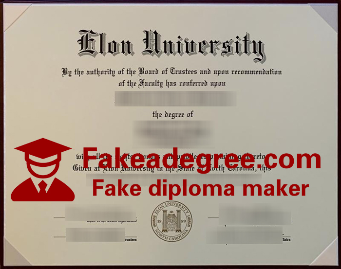 Elon University diploma Elon University diploma
