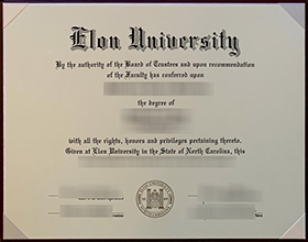 Elon University diploma