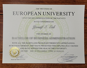 European University degree