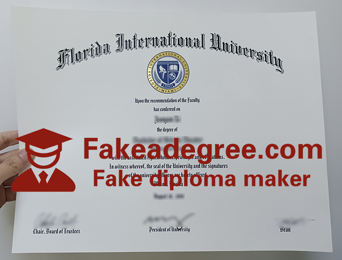 Florida International University diploma Florida International University diploma