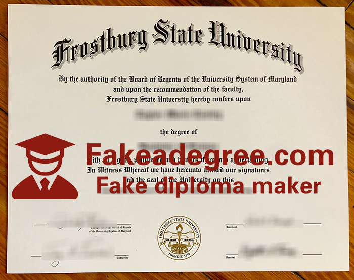 Frostburg State University diploma Frostburg State University diploma