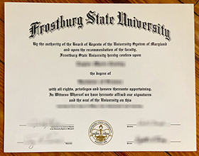 Frostburg State University diploma