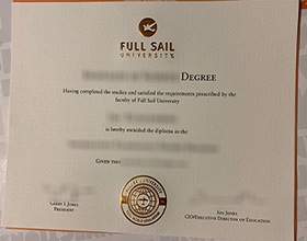 Full Sail University diploma