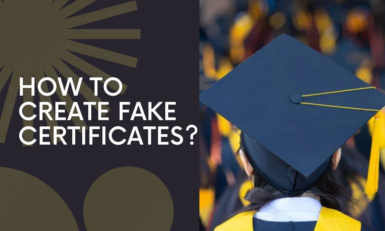 HOW TO CREATE FAKE CERTIFICATES
