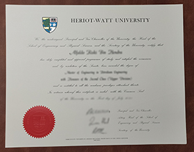 Heriot-Watt University diploma