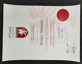 Holmes Institute diploma