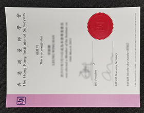 Hong Kong Institute of Surveyors certificate