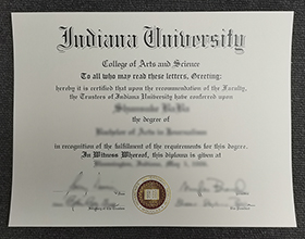 Indiana University diploma