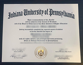 Indiana University of Pennsylvania diploma