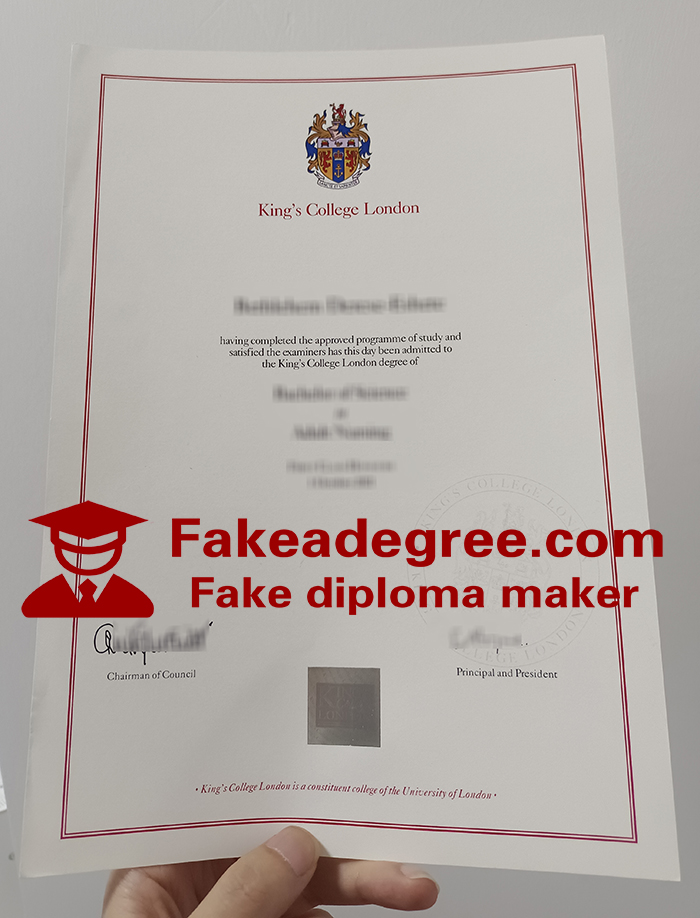 King's College London diploma
