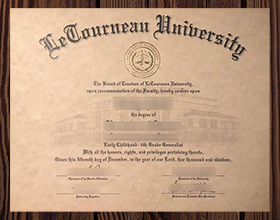 LeTourneau University diploma