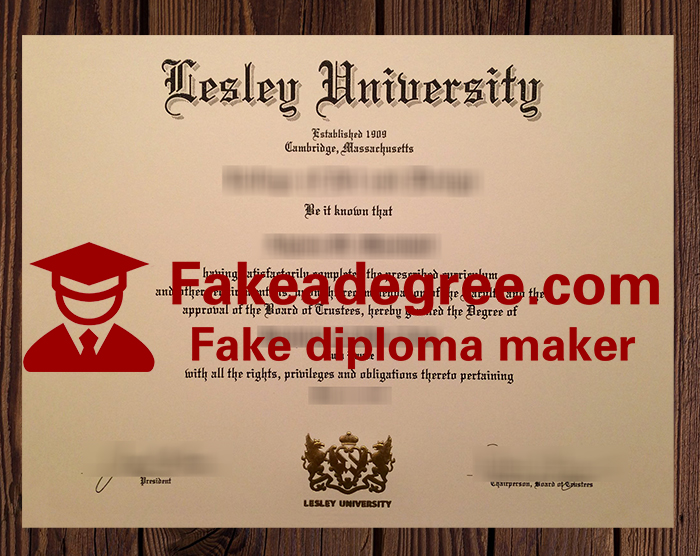 Lesley University diploma