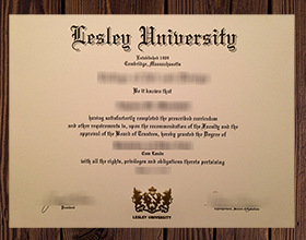 Lesley University diploma