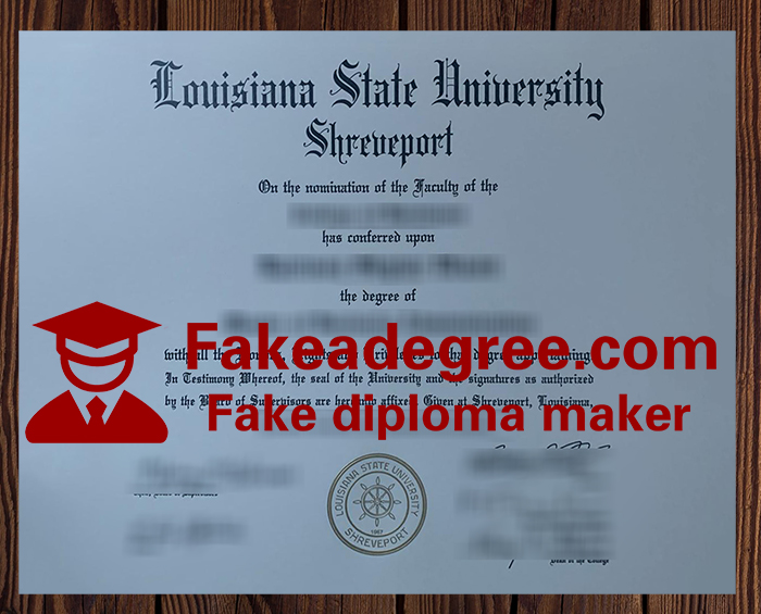 Louisiana State University Shreveport diploma Louisiana State University Shreveport diploma