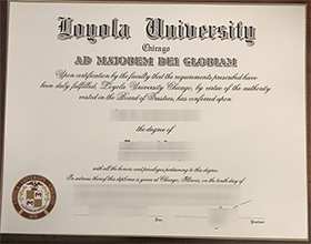 Loyola University Chicago diploma