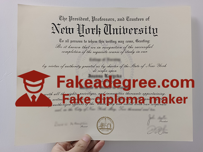 New York University diploma