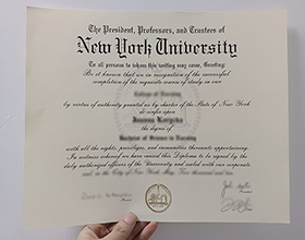 New York University diploma