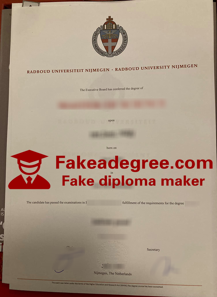 Radboud University diploma Radboud University Nijmegen diploma